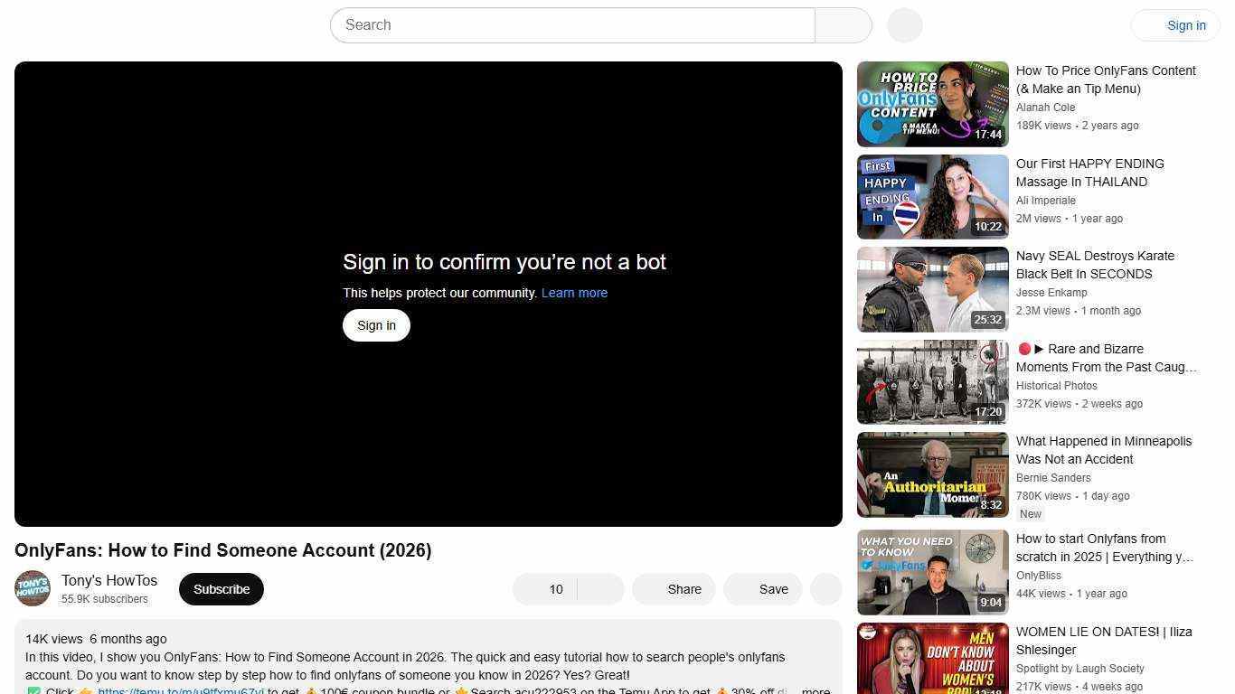 OnlyFans: How to Find Someone Account (2026) - YouTube