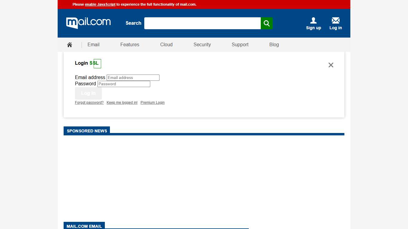 Free email accounts with mail.com | Log in here or register today