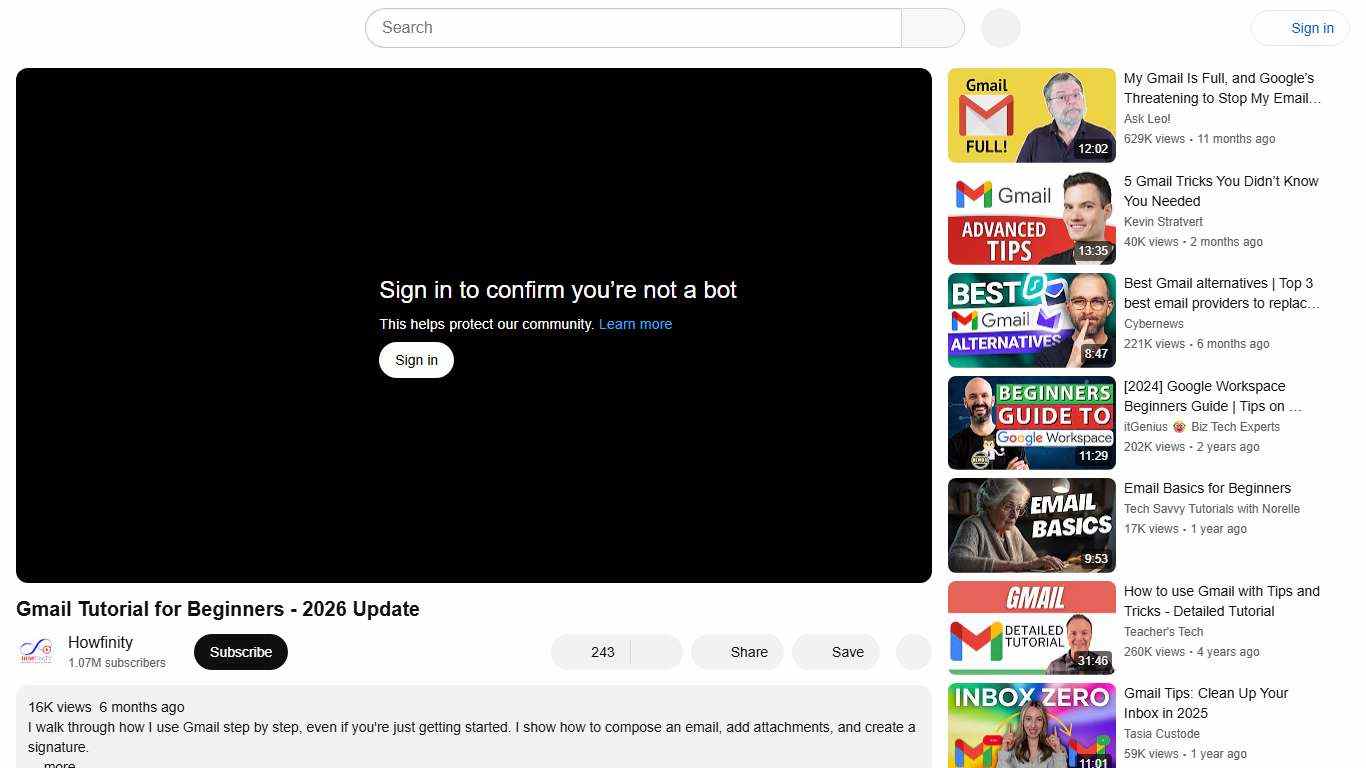 Gmail Tutorial for Beginners - 2026 Update - YouTube